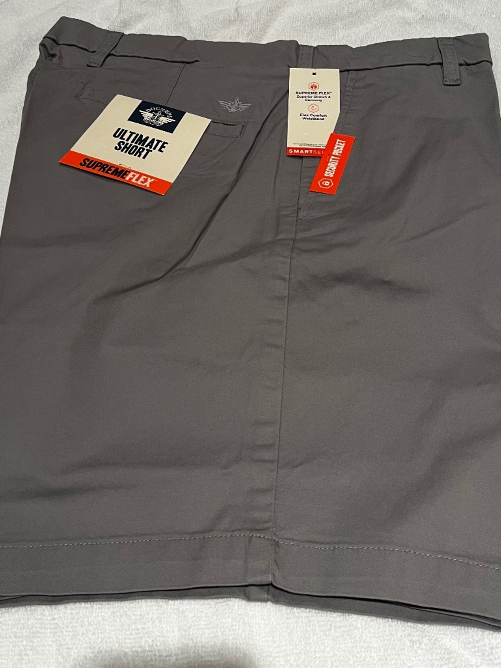 Men's Docker's shorts, size 38 inch, 8 inch inseam, dark grey